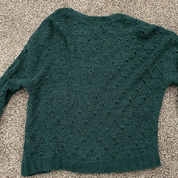 American Eagle Green Cardigan Sweater Small - Picture 4 of 4